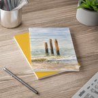 Coastal Journal with Seagull Illustration - Yellow