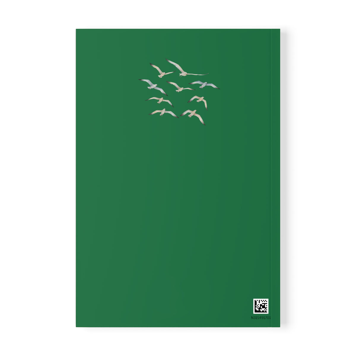 Coastal Journal with Seagull Illustration - Green