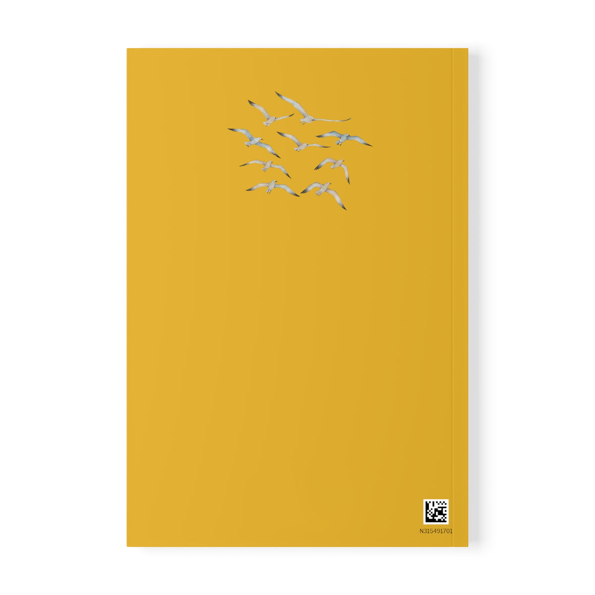 Coastal Journal with Seagull Illustration - Yellow