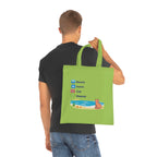 "Beach • Swim • Cat • Repeat" Cotton Tote Bag