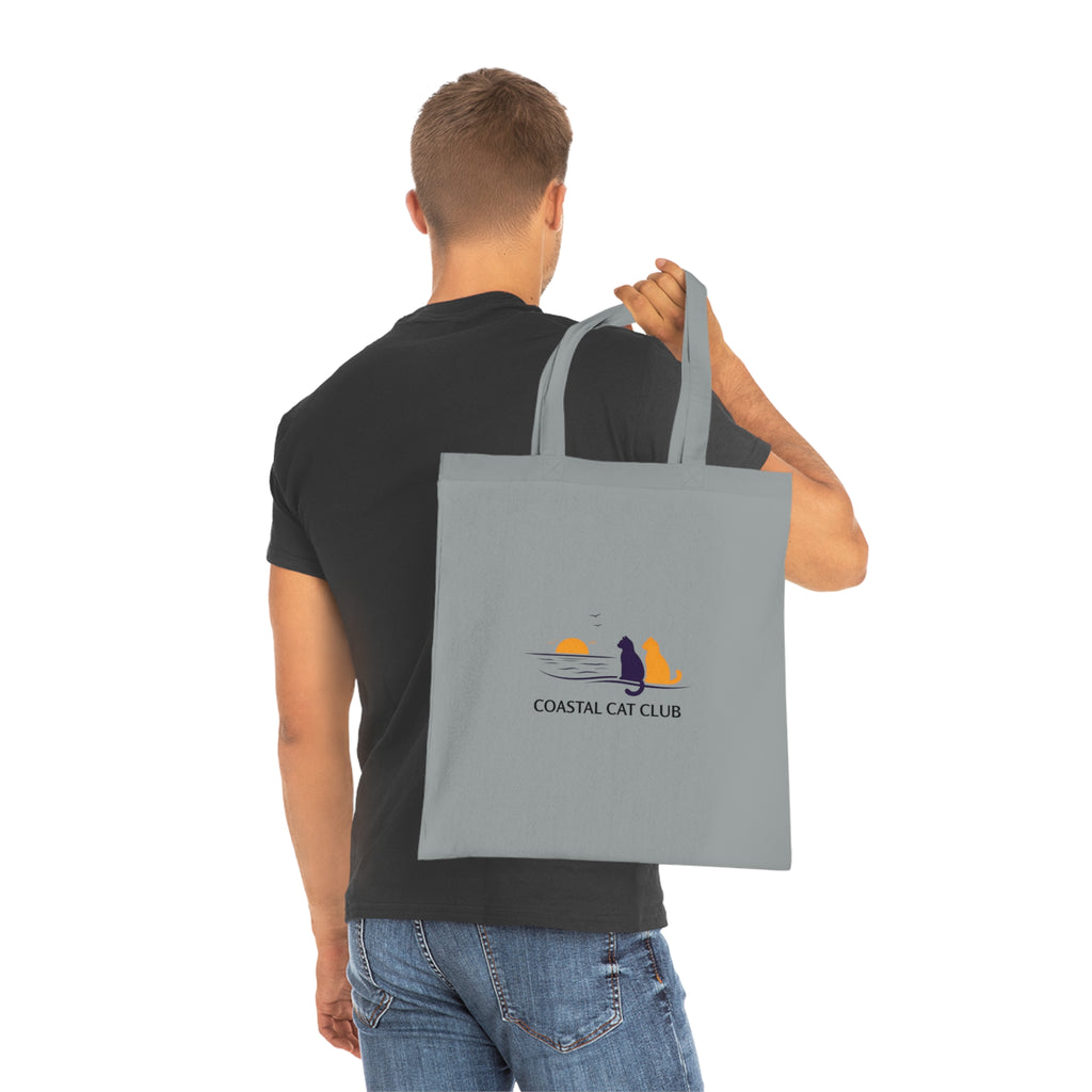 "Coastal Cat Club" Cotton Tote  Bag