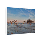 West Pier Sunset Canvas – Matte Stretched Wall Art