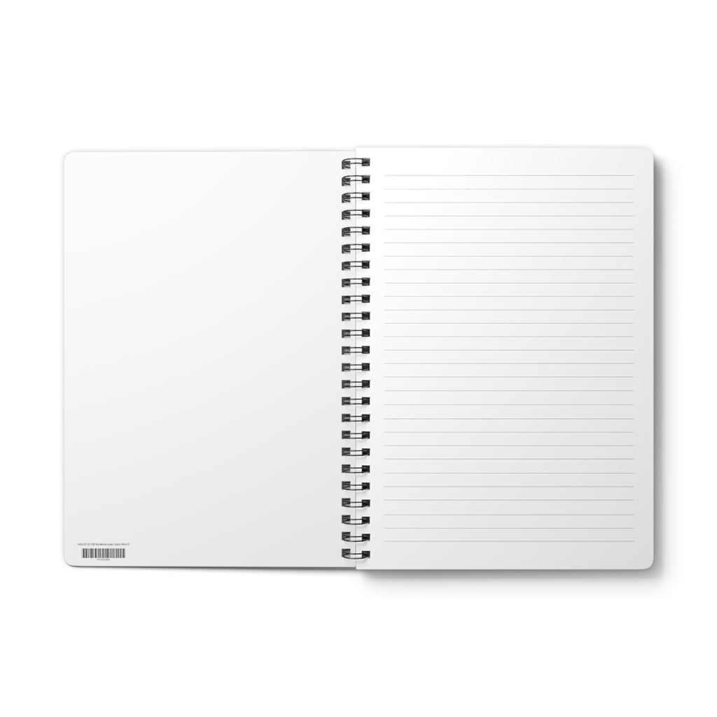 Lighthouse Pattern A5 Spiral Notebook — Pink
