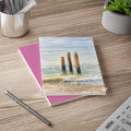 Coastal Journal with Seagull Illustration - Pink