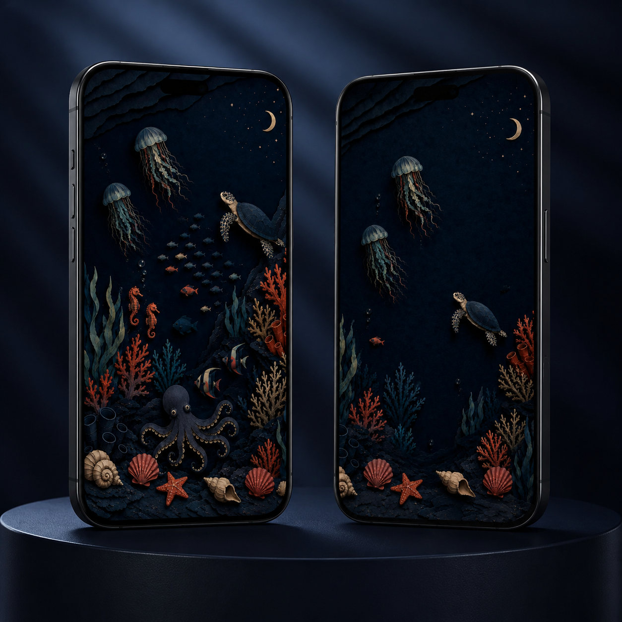 Underwater Dream Phone Wallpaper Set, Ocean Lock & Home Screen