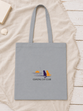 "Coastal Cat Club" Cotton Tote  Bag