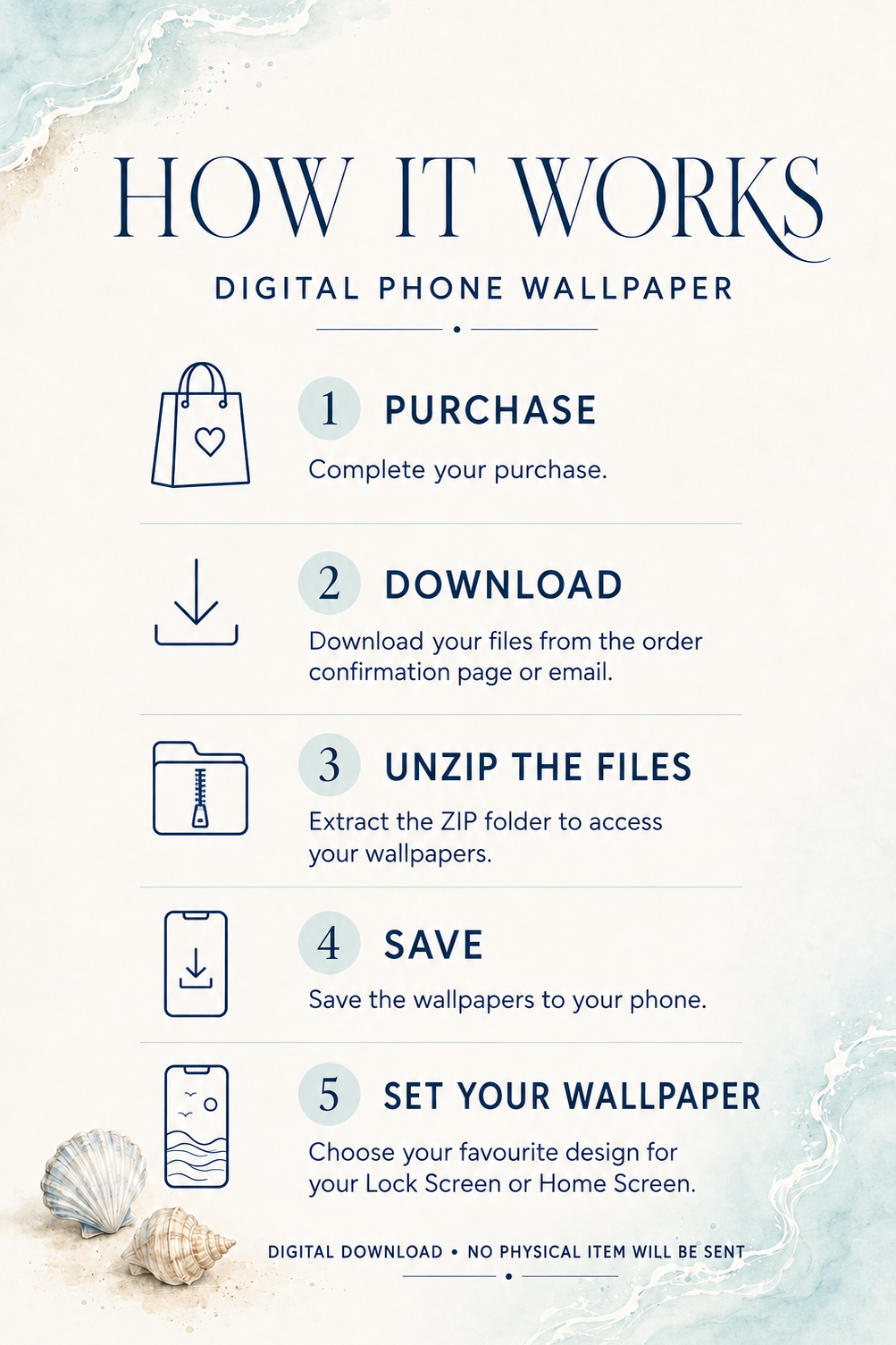 Autumn Coast Phone Wallpaper Set – Coastal Fall Lock & Home Screens