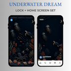 Underwater Dream Phone Wallpaper Set, Ocean Lock & Home Screen